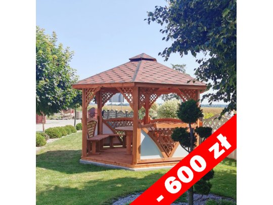 Sechseckiger Pavillon C2 ∅ 5,0m 20m2