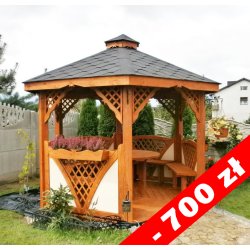 Sechseckiger Pavillon C2 ∅ 6,0m 28m2