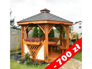 Sechseckiger Pavillon C2 ∅ 6,0m 28m2