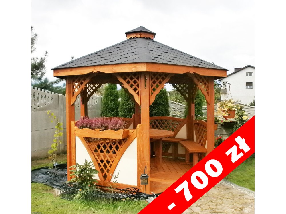 Sechseckiger Pavillon C2 ∅ 6,0m 28m2