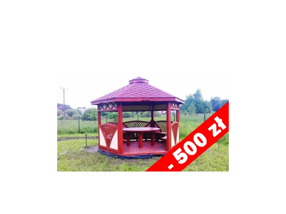 Sechseckiger Pavillon C3 ∅ 3,2m 8m2