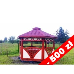 Sechseckiger Pavillon C3 ∅ 3,9m 12m2