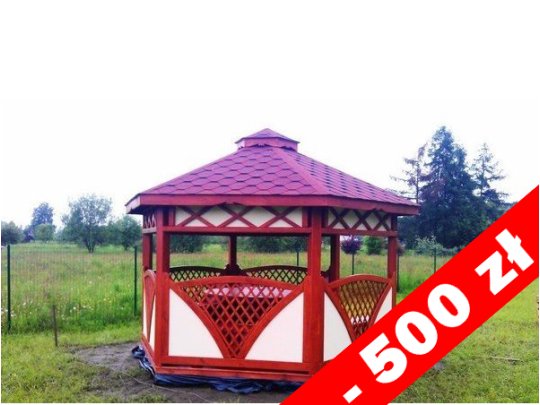 Sechseckiger Pavillon C3 ∅ 3,9m 12m2