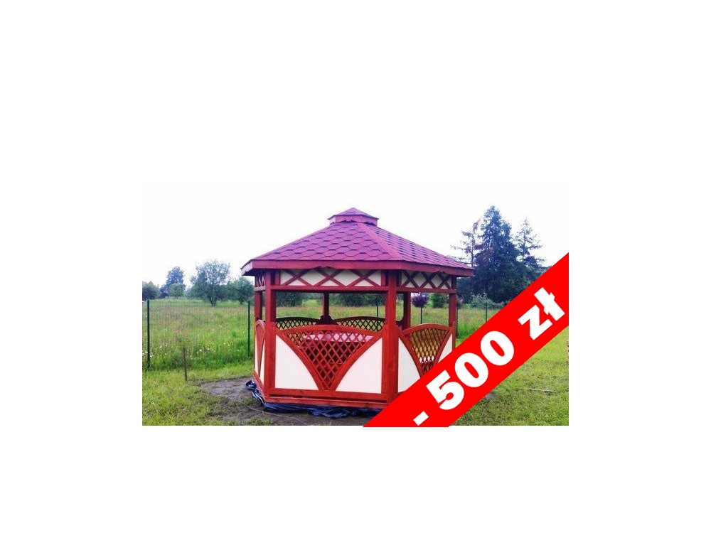 Sechseckiger Pavillon C3 ∅ 3,9m 12m2