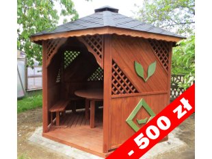 Sechseckiger Pavillon S1 ∅ 3,2m 8m2