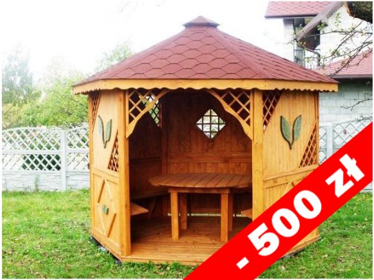 Sechseckiger Pavillon S1 ∅ 3,9m 12m2