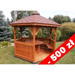 Sechseckiger Pavillon S2 ∅ 3,2m 8m2
