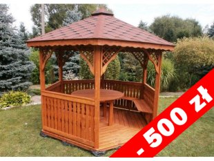Sechseckiger Pavillon S2 ∅ 3,2m 8m2