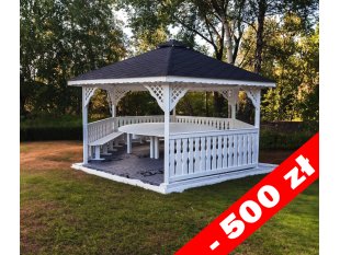 Sechseckiger Pavillon S2 ∅ 3,9m 12m2