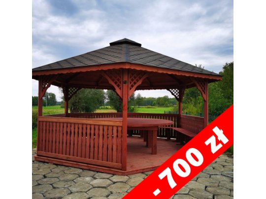 Sechseckiger Pavillon S2 ∅ 6,0m 28m2