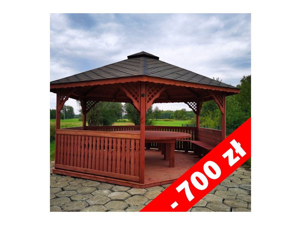 Sechseckiger Pavillon S2 ∅ 6,0m 28m2