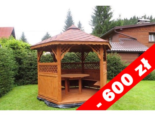 Hexagonal gazebo S2a ∅ 5.0m 20m2
