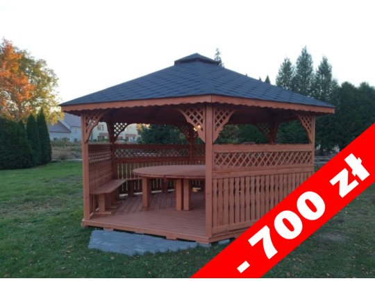 Sechseckiger Pavillon S2a ∅ 6,0m 28m2