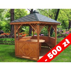 Sechseckiger Pavillon S3 ∅ 3,2m 8m2