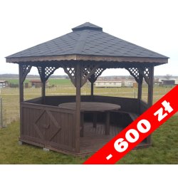 Sechseckiger Pavillon S3 ∅ 5,0m 20m2