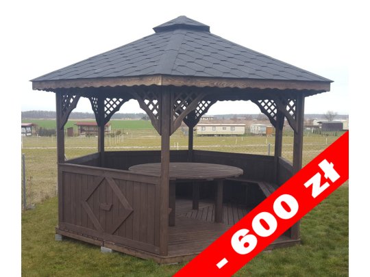 Sechseckiger Pavillon S3 ∅ 5,0m 20m2