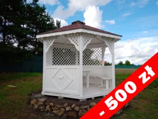 Sechseckiger Pavillon S3a ∅ 3,2m 8m2