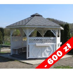 Sechseckiger Pavillon S3a ∅ 5,0m 20m2