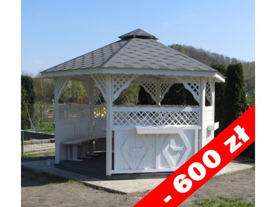 Sechseckiger Pavillon S3a ∅ 5,0m 20m2
