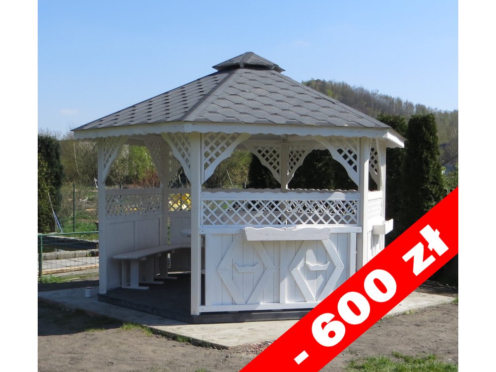 Sechseckiger Pavillon S3a ∅ 5,0m 20m2