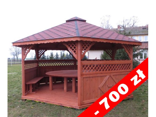 Sechseckiger Pavillon S3a ∅ 6,0m 28m2