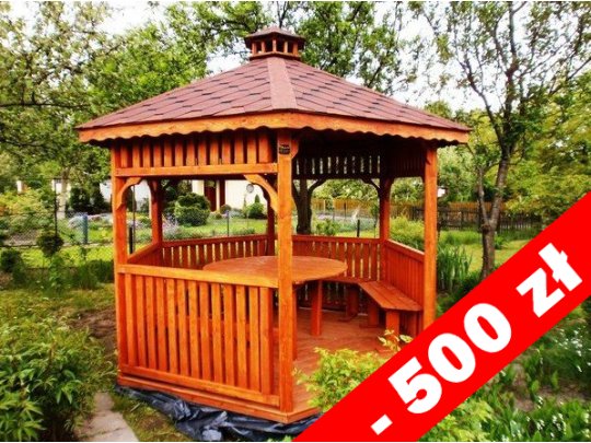 Sechseckiger Pavillon S4 ∅ 3,2m 8m2