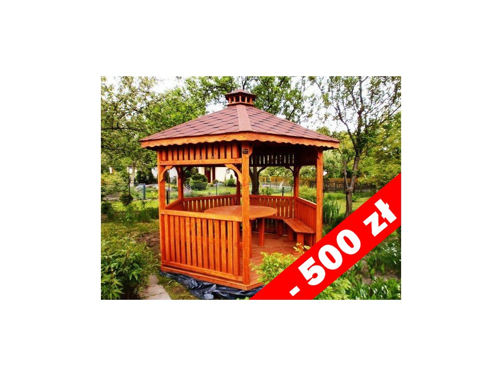 Sechseckiger Pavillon S4 ∅ 3,2m 8m2