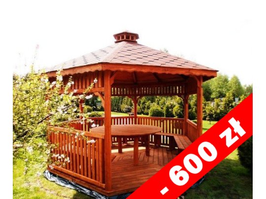 Sechseckiger Pavillon S4 ∅ 5,0m 20m2