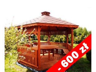 Sechseckiger Pavillon S4 ∅ 5,0m 20m2