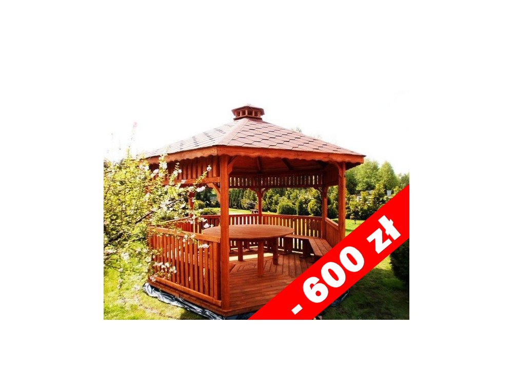 Sechseckiger Pavillon S4 ∅ 5,0m 20m2