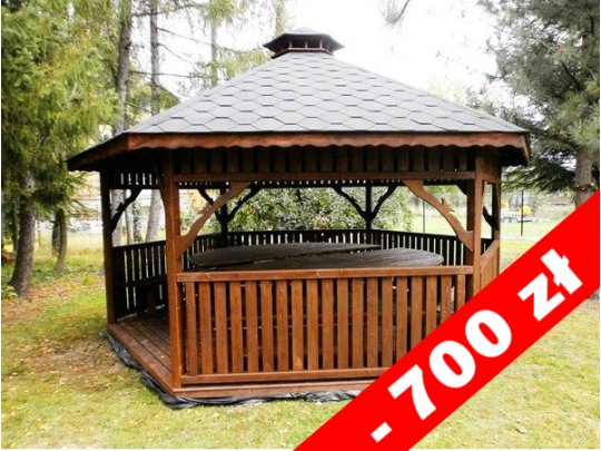 Sechseckiger Pavillon S4 ∅ 6,0m 28m2