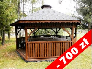 Sechseckiger Pavillon S4 ∅ 6,0m 28m2