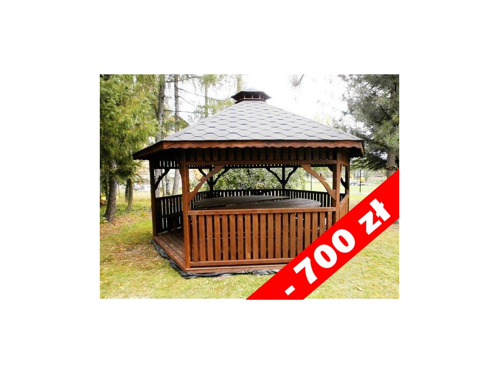 Sechseckiger Pavillon S4 ∅ 6,0m 28m2