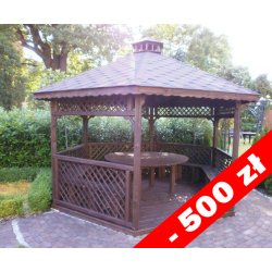 Sechseckiger Pavillon S4a ∅ 3,2m 8m2