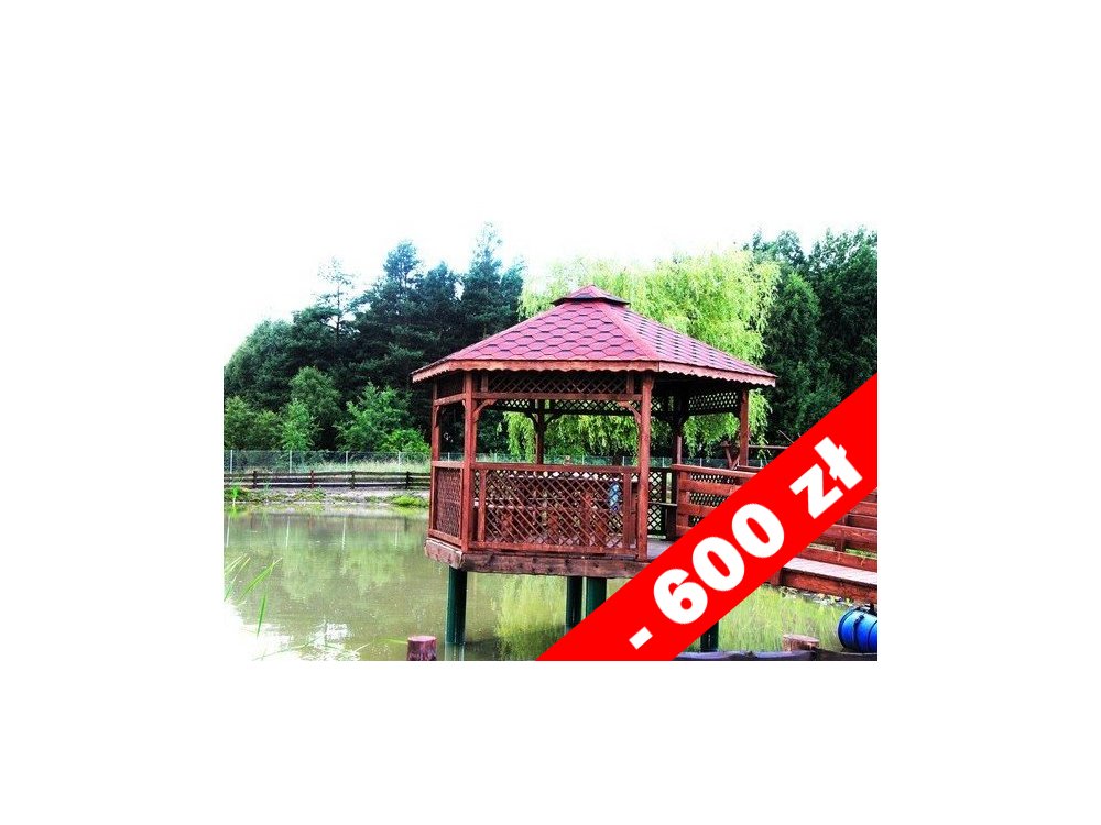 Sechseckiger Pavillon S4a ∅ 5,0m 20m2