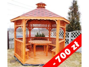 Sechseckiger Pavillon S4a ∅ 6,0m 28m2