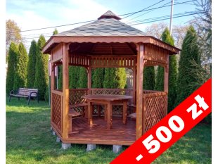 Sechseckiger Pavillon S4b ∅ 3,2m 8m2