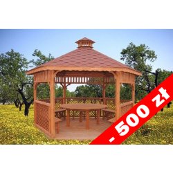 Sechseckiger Pavillon S4b ∅ 3,9m 12m2