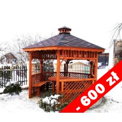 Sechseckiger Pavillon S4b ∅ 5,0m 20m2