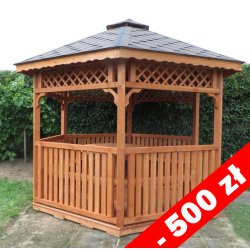 Sechseckiger Pavillon S4c ∅ 3,2m 8m2