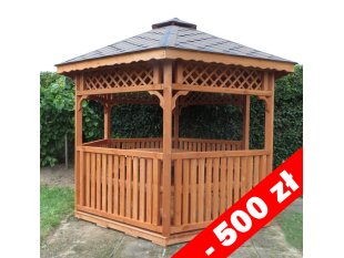 Sechseckiger Pavillon S4c ∅ 3,2m 8m2
