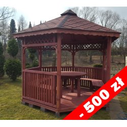 Sechseckiger Pavillon S4c ∅ 3,9m 12m2