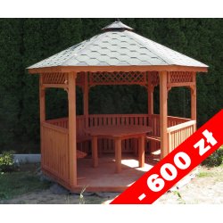 Sechseckiger Pavillon S4c ∅ 5,0m 20m2