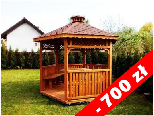 Sechseckiger Pavillon S4c ∅ 6,0m 28m2
