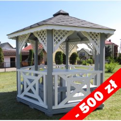 Sechseckiger Pavillon S5 ∅ 3,2m 8m2