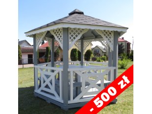 Sechseckiger Pavillon S5 ∅ 3,2m 8m2