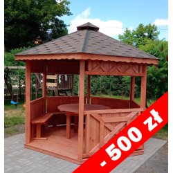 Sechseckiger Pavillon S5 ∅ 3,9m 12m2
