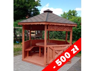 Sechseckiger Pavillon S5 ∅ 3,9m 12m2