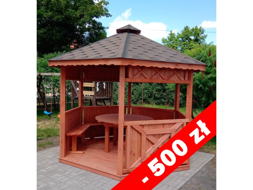 Sechseckiger Pavillon S5 ∅ 3,9m 12m2