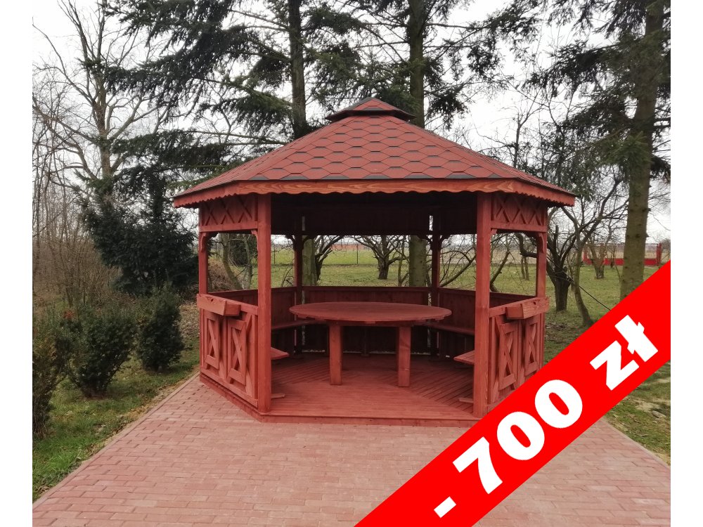 Sechseckiger Pavillon S5 ∅ 6,0m 28m2